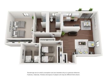 3x2 floorplan
