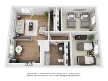 2x1 floorplan