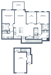 the plan of the first floor of the house