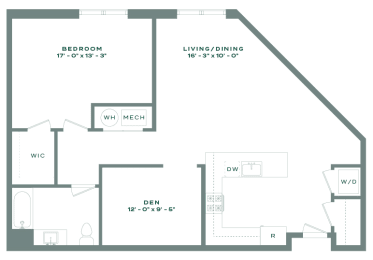 Floor Plan  a floor plan of a house with an open floor plan