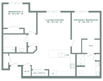 Floor Plan  a blueprint of a floor plan of a house