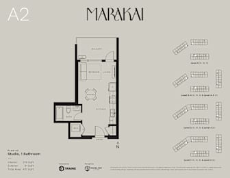 the floor plan of the apartment