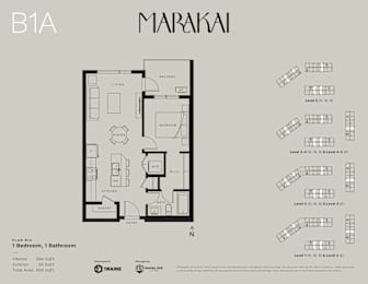 the floor plan of the apartment
