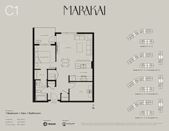 the floor plan of the apartment