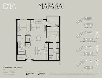 the floor plan of the apartment