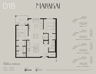 the floor plan of the apartment