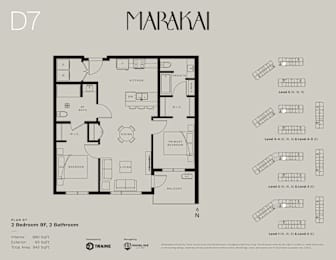 the floor plan of the apartment