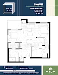 a floor plan of a bedroom apartment