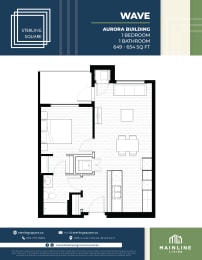 a floor plan of wave apartments