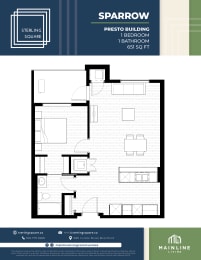 a floor plan of the sparrow residence