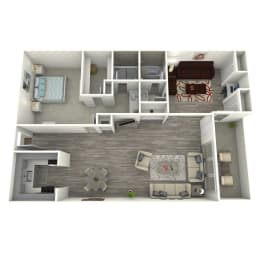 1 bedroom 2 bath + Den at Evoq Apartment Homes, Las Vegas, NV
