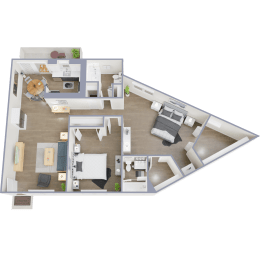 2 bedroom 2 bath with den at Evoq Apartment Homes, Nevada