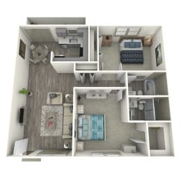 2 bedroom 2 bath at Evoq Apartment Homes, Las Vegas Nevada
