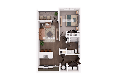 A1 Floor plan at Switch Luxury Apartments, Colorado Springs