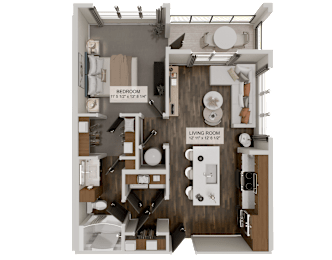 1 bed 1 bath A at Stack at Wheat Ridge Apartments, Wheat Ridge, 80033