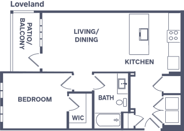 A1-Loveland Floor Plan at Notch66, Longmont