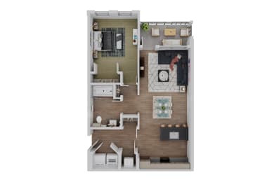 A1PLUS Floor Plan at The Garrison, Fountain