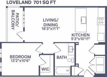 A1+ Loveland Floor Plan  at Notch66, Longmont, Colorado