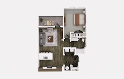 1 bed 1 bath A at The Logan Luxury Apartments, Idaho, 83651