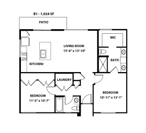 B1 Floor Plan at Grandstone at Sunrise, Peoria, AZ, 85383