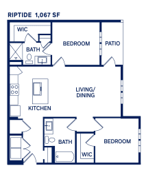 B1 Riptide Floor Plan at Drift, Daytona Beach, FL, 32117