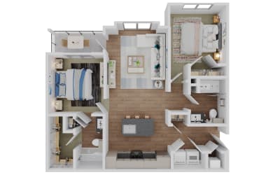 B1a Floor Plan at The Garrison, Fountain, CO 80817