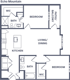 B1b Floor Plan at Notch66, Longmont, CO