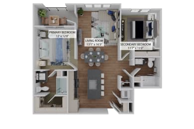 2 bed 2 bath D at The Concord Apartments, Sarasota , FL 34240
