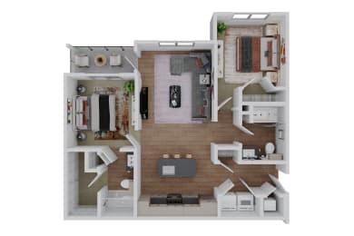 B1plus Floor Plan at The Garrison, Fountain Colorado