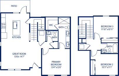3A Floor Plan at The Boardwalk at Tradition, Florida, 34987