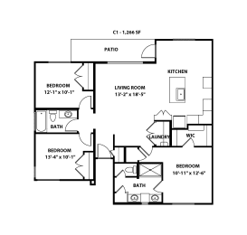 C1 Floor Plan at Grandstone at Sunrise, Peoria, 85383