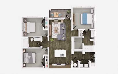 3 bed 2 bath at The Logan Luxury Apartments, Nampa, Idaho