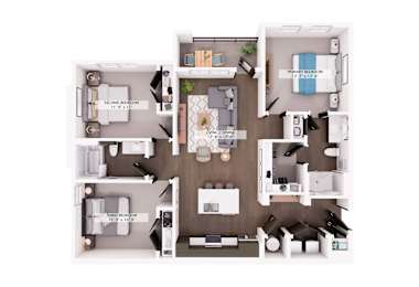 C1 Floor plan at Switch Luxury Apartments, Colorado Springs, CO, 80921