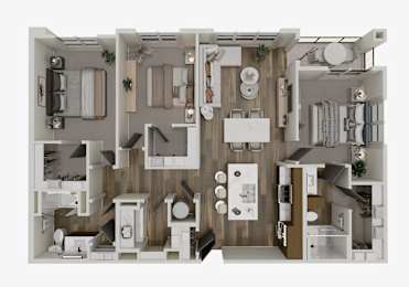 C1a Floor Plan at Velara Luxury Apartments, Ponte Vedra Beach