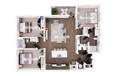 C2 Floor plan at Switch Luxury Apartments, Colorado Springs, CO