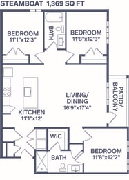 C2 Steamboat Floor Plan  at Notch66, Longmont, CO, 80504