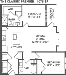 CLASSIC PREMER Floorplan at Alta25, Monument, Colorado
