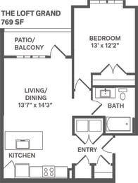 LOFT GRAND Floorplan at Alta25, Colorado, 80132