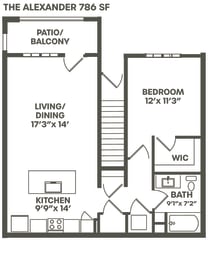 Alexander Floor Plan at Palm Grove, Ellenton