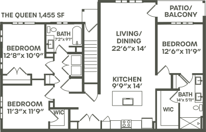 Queen Floor Plan at Palm Grove, Ellenton, FL