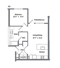 A2 Floor Plan at Watermark at Urban Blu, Panama City Beach, FL