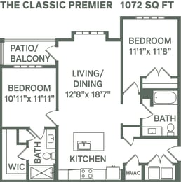 The Classic Premier (B1B) Floor Plan at Premier at West Park, Greeley, 80634