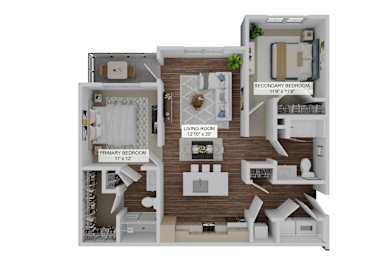 2 bed 2 bath A at The Quinn Luxury Apartments, Pensacola