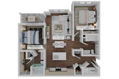 2 bed 2 bath D at The Quinn Luxury Apartments, Pensacola, FL, 32526