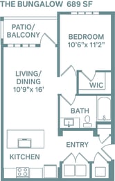 The Bungalow Floor Plan at The Quarry, Fort Collins, CO