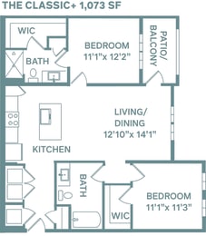 The Classic + Floor Plan at The Quarry, Fort Collins