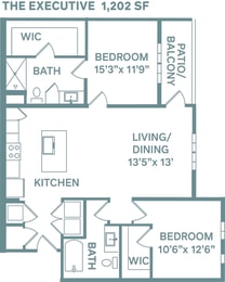 The Executive Floor Plan at The Quarry, Colorado