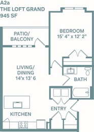 The Loft Grand Floor plan  at The Quarry, Fort Collins