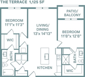 The Terrace Floor Plan at The Quarry, Colorado, 80526