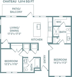 Chateau Floor Plan at The Quarry, Fort Collins, CO 80526